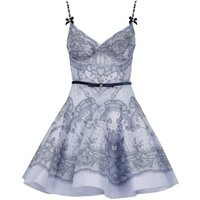 Zimmermann - Light Blue Crush Twist Dress - Größe 2 - blau | Fashionette (DE)