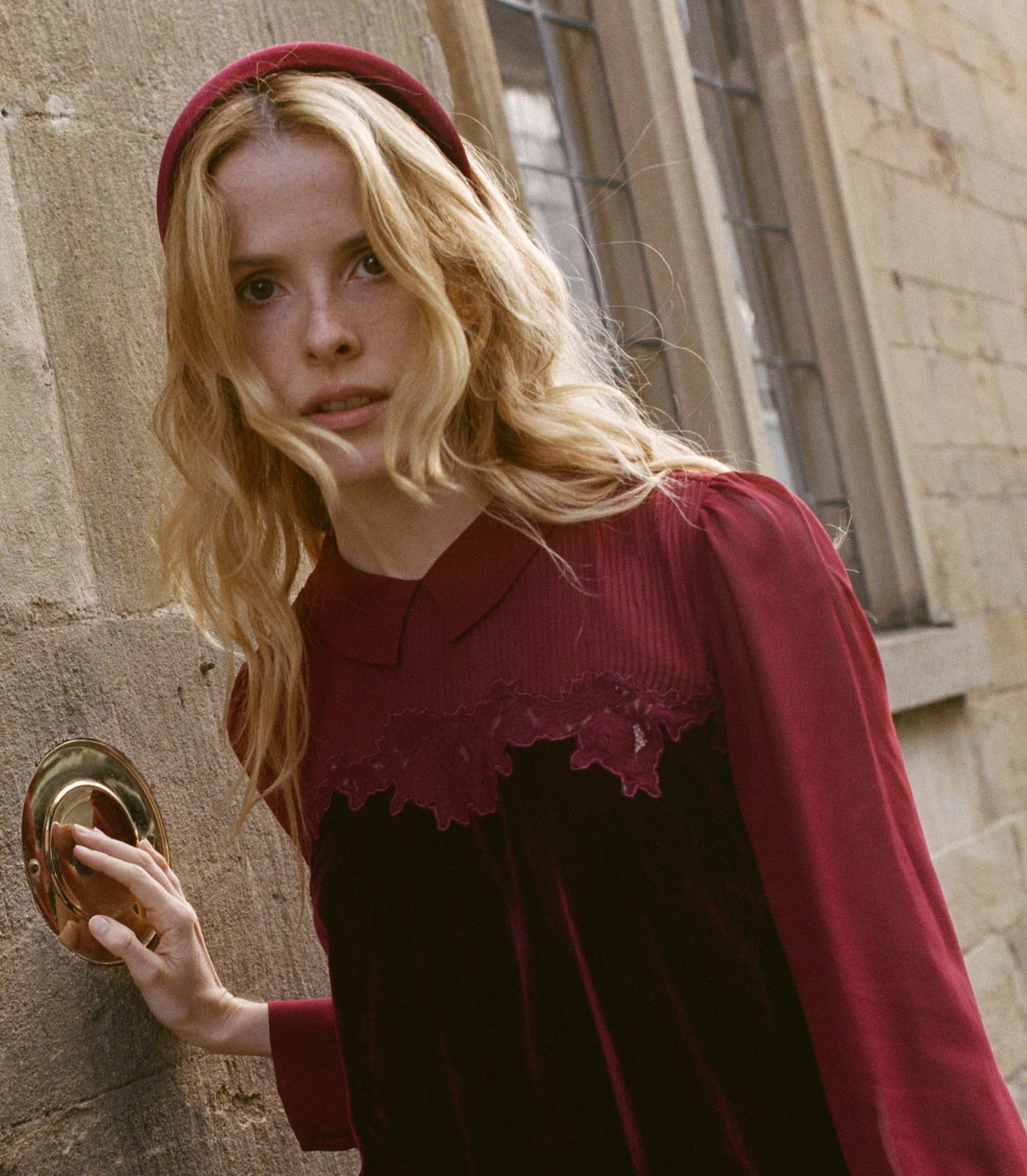 Sestri Headband - Crimson Velvet | DÔEN | DOEN