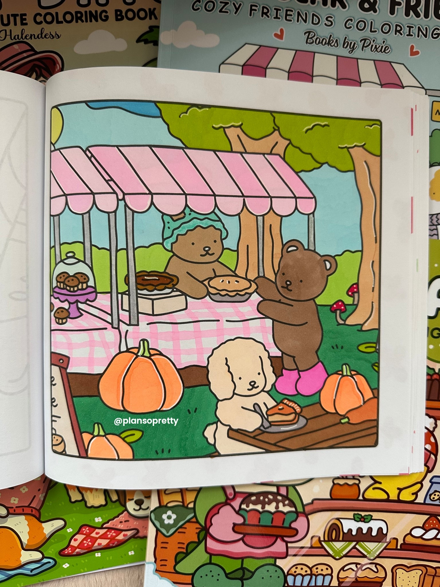 What is everyone’s favorite pie at thanksgiving? Pumpkin 🎃 and pecan for me! #cutecoloring #cozycoloring #coloringbookaddict #fallvibes #coloringcommunity #colortok #colouring #colorwithme #coloringpages #coloringtherapy #coloringart #ohuhumarkers