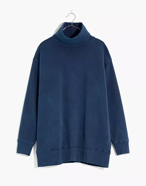 Rivet & Thread Garment-Dyed Oversized Turtleneck Sweatshirt | Madewell