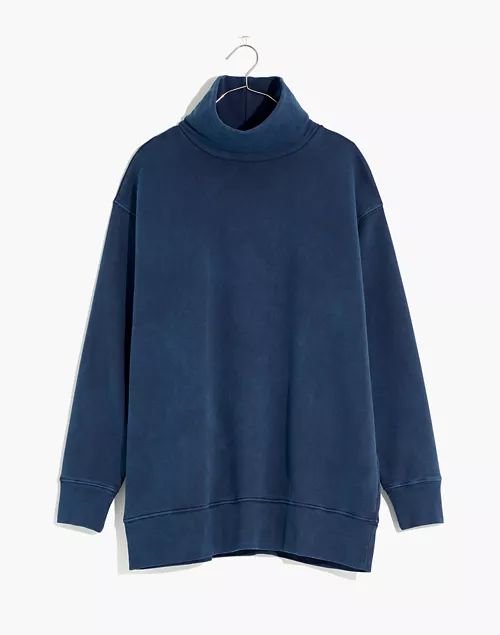 Rivet & Thread Garment-Dyed Oversized Turtleneck Sweatshirt | Madewell