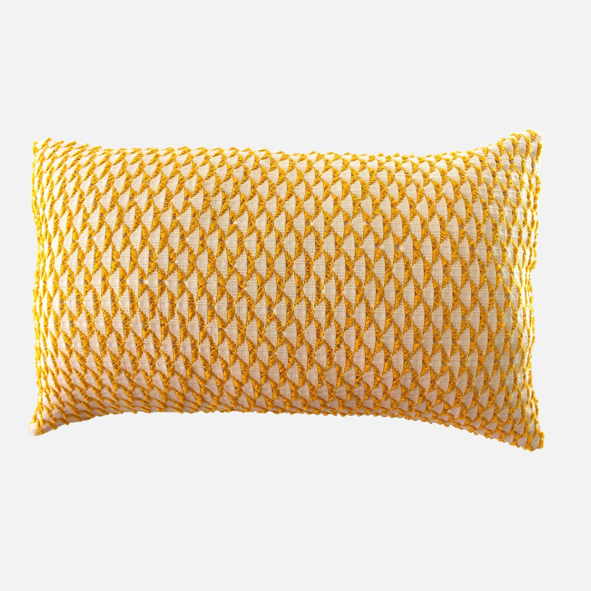 Nayali Yellow Lumbar Pillow | 54kibo