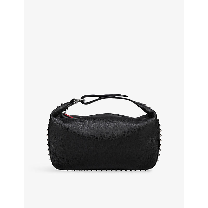 Christian Louboutin Mens Black/Gun Metal Funky Dopp Leather Pouch 1 Size | Selfridges