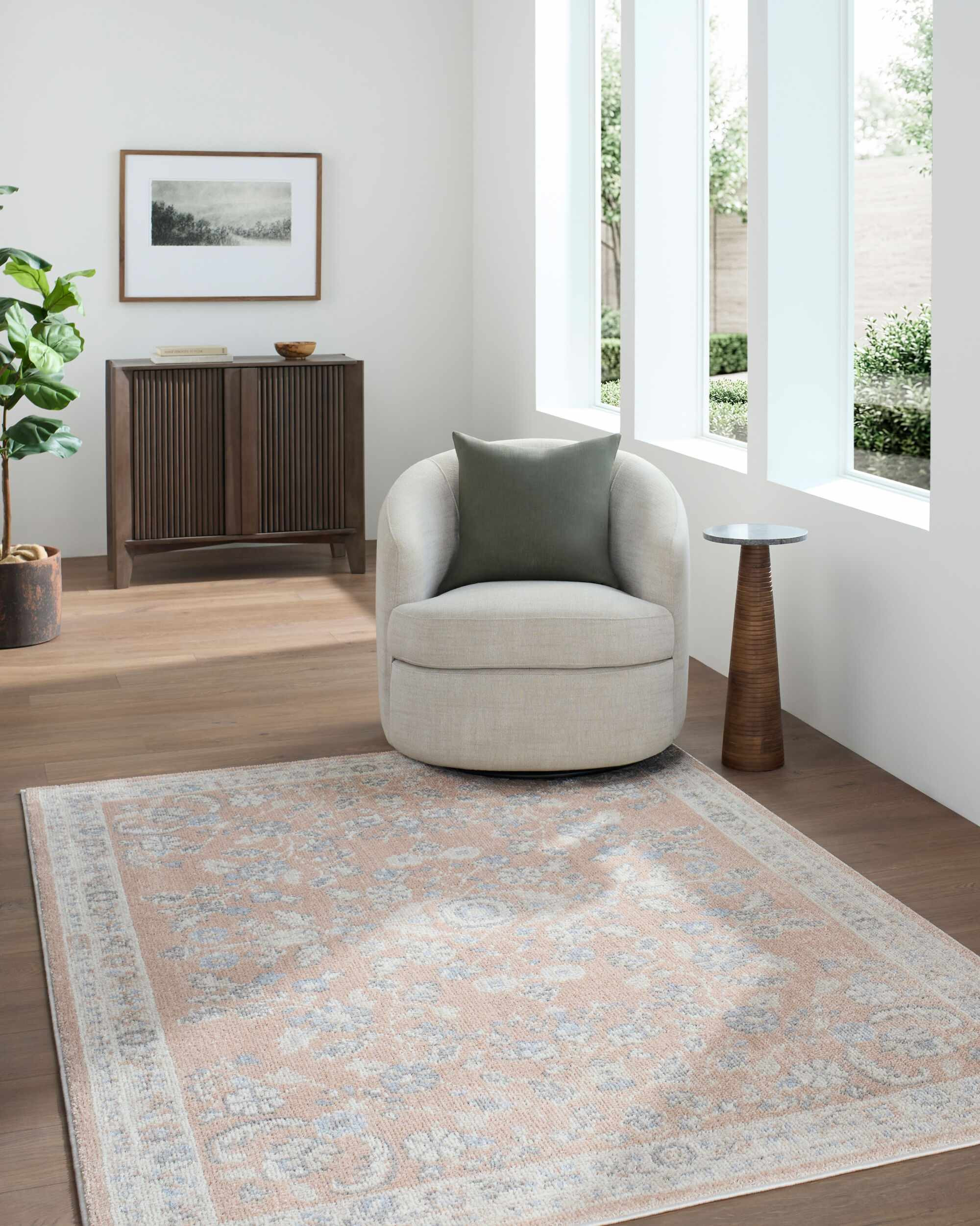 Cravanzana Powder Traditional Area Rug | Boutique Rugs