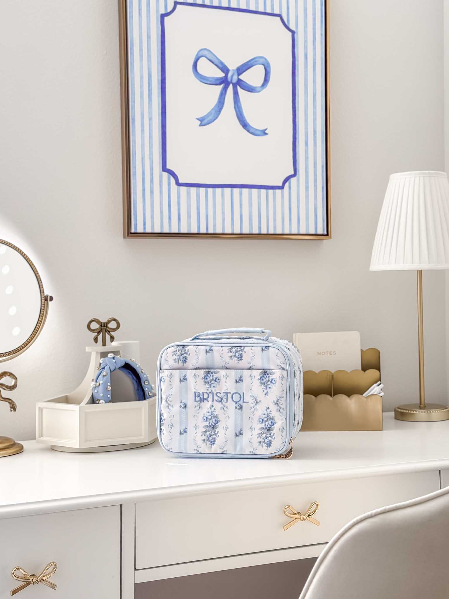 Modern Vintage Blue Girl’s Bedroom- Loving the matching lunchbox! 

 #LTKHome #LTKFindsUnder50 #LTKKids