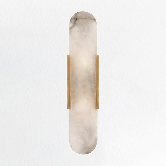 White Onyx Sconce, Melange Elongated Sconce (Brass) | Amazon (US)
