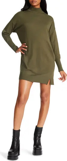 Steve Madden Rosie Mock Neck Long Sleeve Sweater Dress | Nordstrom | Nordstrom