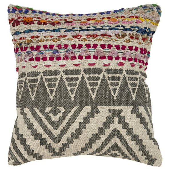 Click for more info about LR Home Boho Geometric Multi Color Throw Pillow 18" x 18"