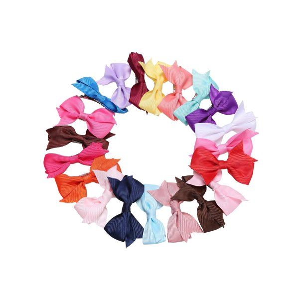 20 Pcs Girls Hair Clips Bow Ribbon Kids Alligator Clips, Multic Color RYSTE | Walmart (US)