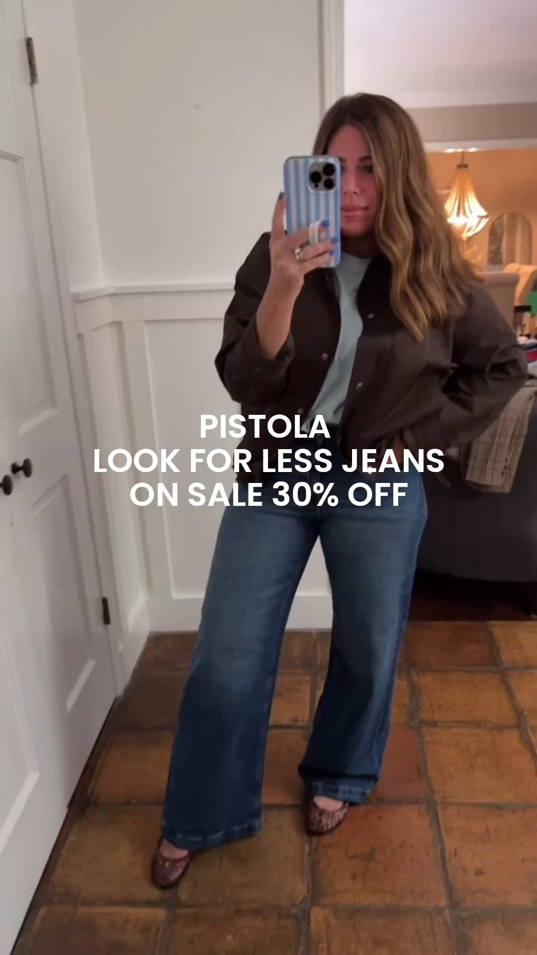 These jeans are identical to my wide leg jeans from Pistola that I have been sharing for the last two years. They’re super comfortable and flattering with a non-distressed, dark medium wash that can be dressed up or down perfect to wear to work in a business casual office. the quality is really nice. They come in classic and Kirby fit as well as length options. I am wearing a six long in the curvy fit.

This jacket is from target. It feels and looks so high end. It also comes in a creamy beige color. I am wearing a medium.

These cute little jelly mules are a look for less from Amazon identical to the Tori Burch pair that cost $200 and these are under $35 super comfortable and true to size

#LTKOver40 #LTKSaleAlert #LTKootd