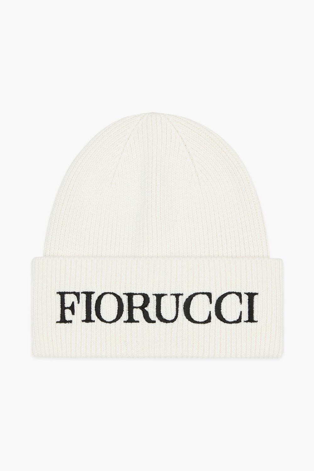 Embroidered Logo Beanie White | Fiorucci | Fiorucci