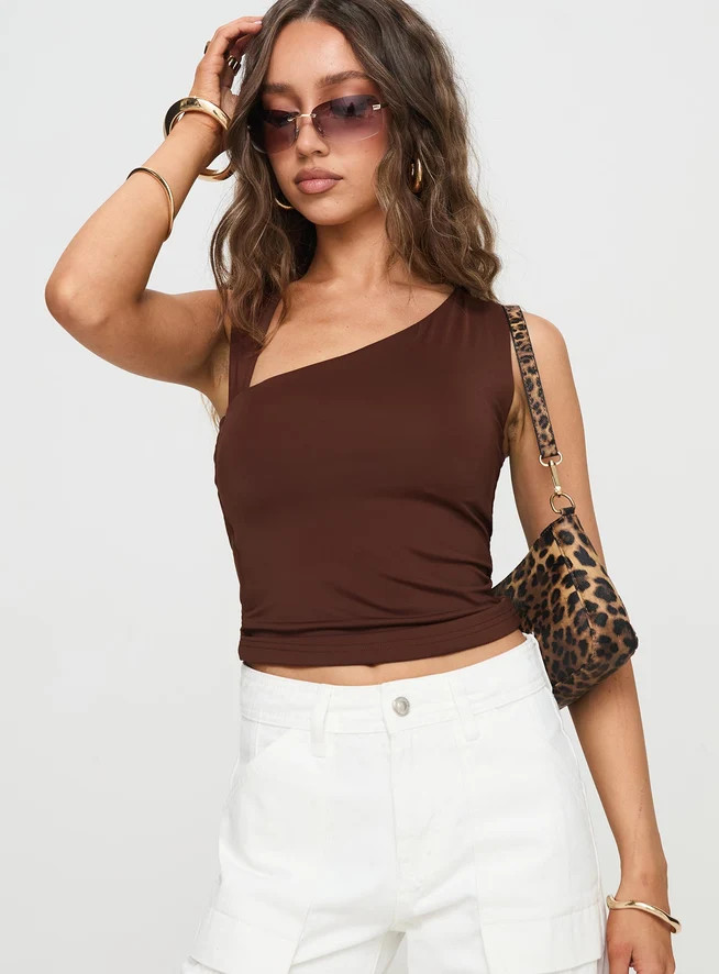 Adami Top Brown | Princess Polly US