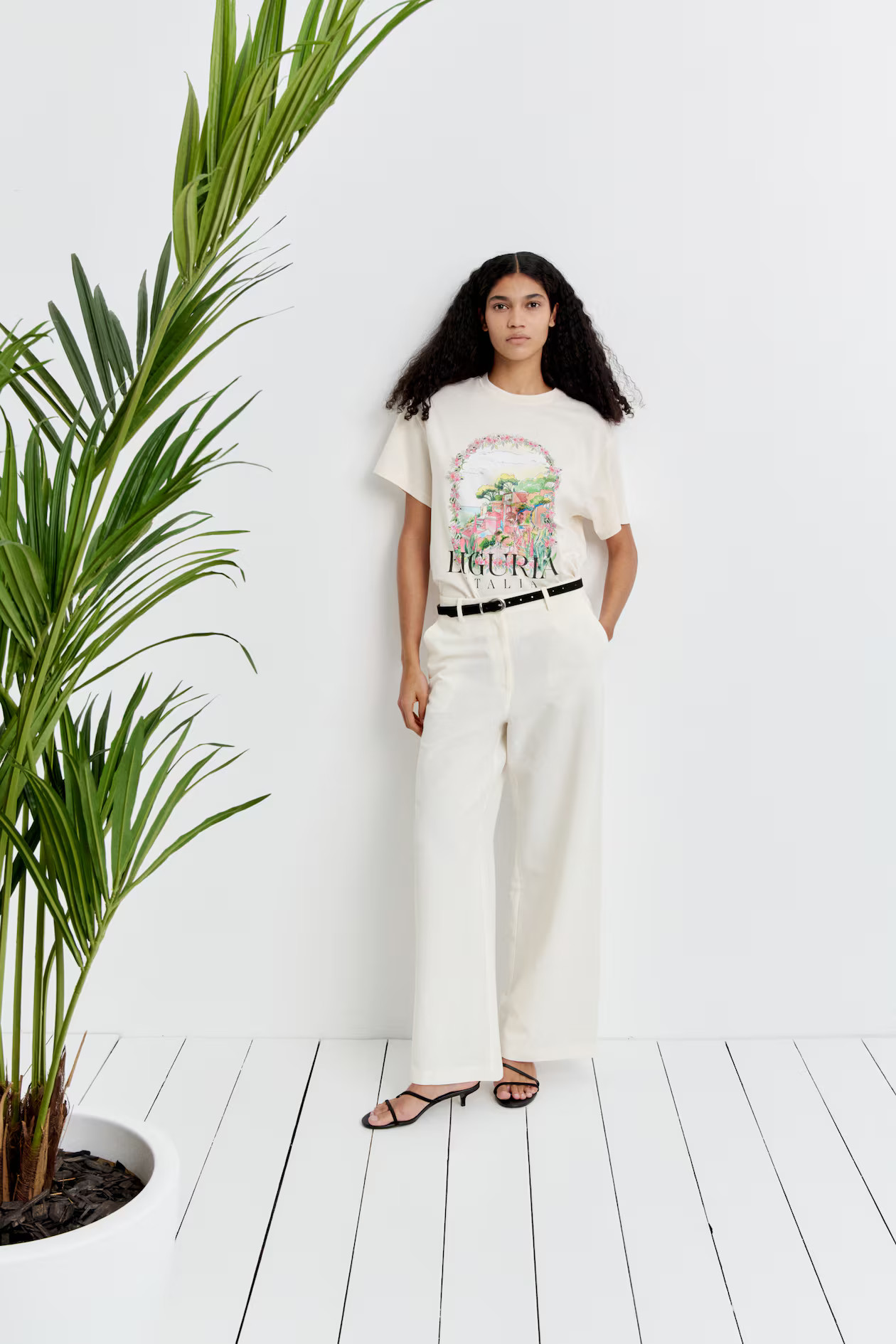 Wide-Leg Linen-Blend Pants | H&M (US + CA)
