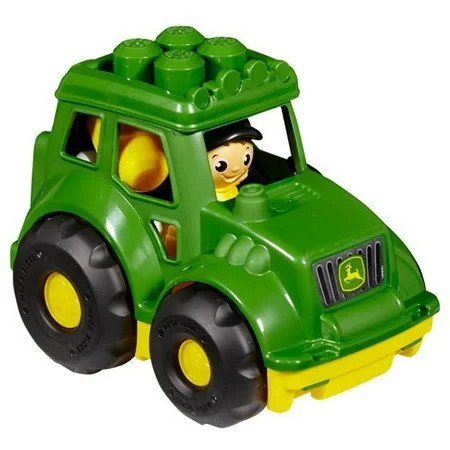 John Deere Tractor Sturdy John Deere branded tractor with pronged building base and big wheels By Me | Walmart (US)