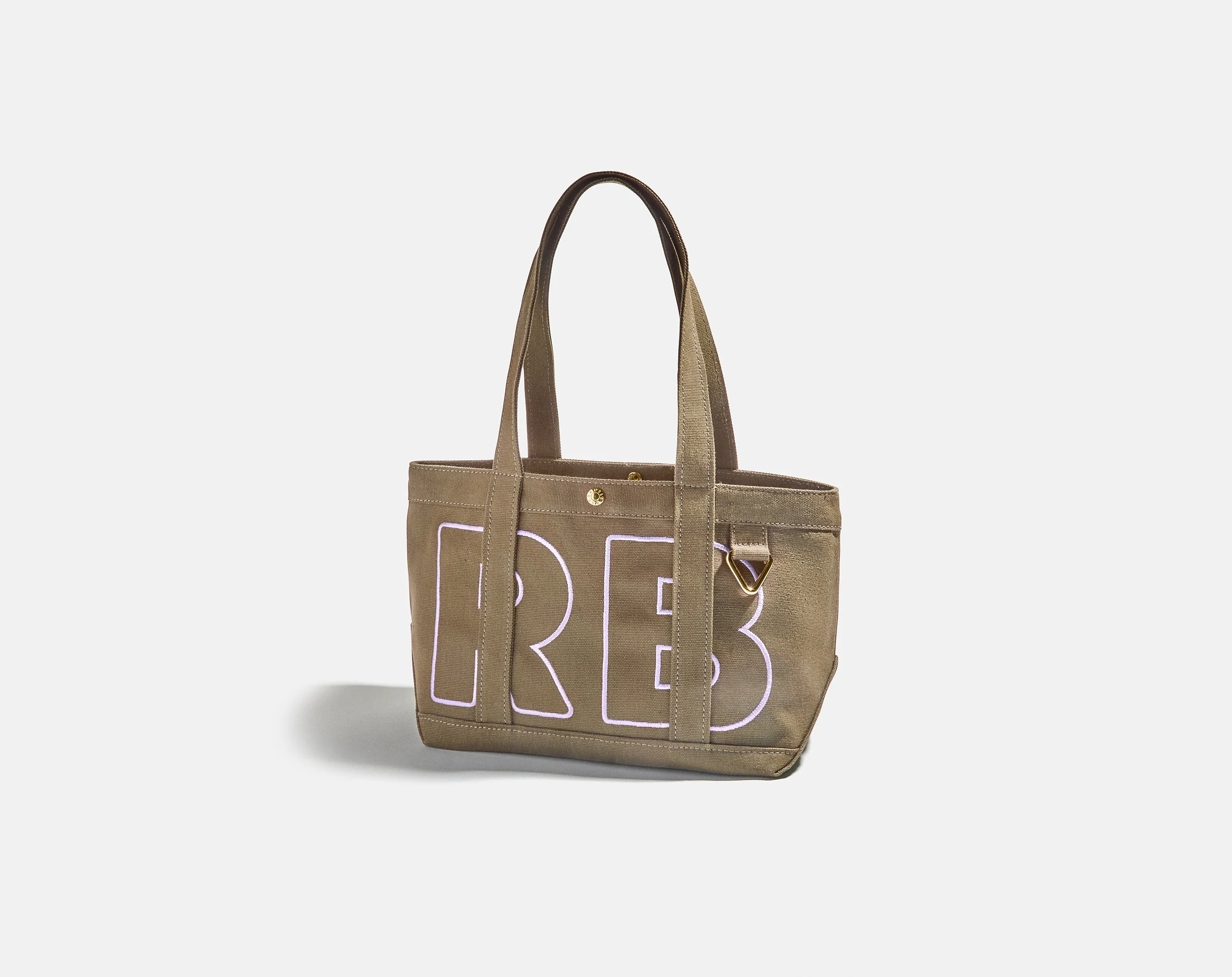 Custom Alpha Tote - Mushroom Taupe | BaubleBar