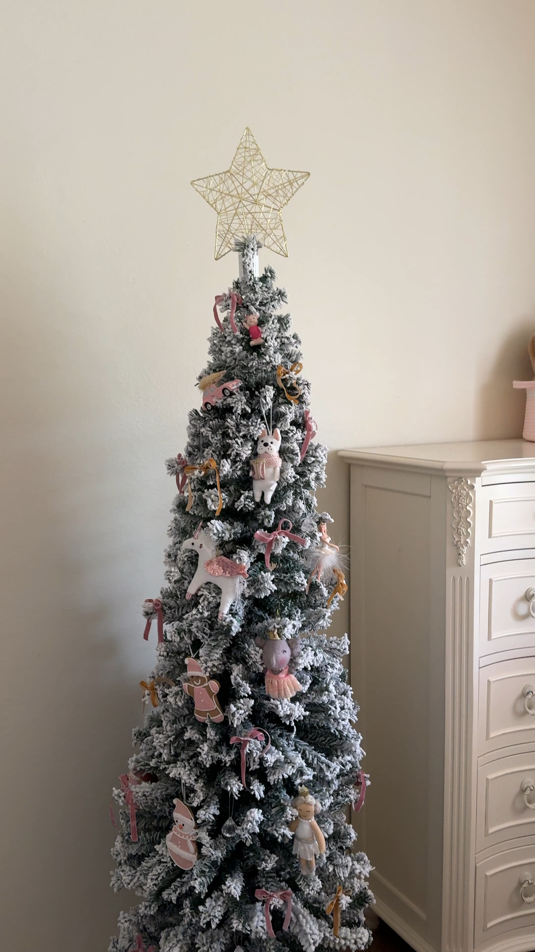 My daughters 6.5’ Christmas Tree 🫶🏻 everything was super affordable and it’s so cute! 

#LTKSeasonal #LTKhome #LTKHoliday