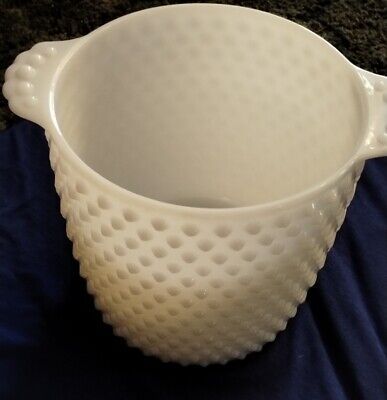 Vintage Hobnail Milk glass Ice Bucket  | eBay | eBay US