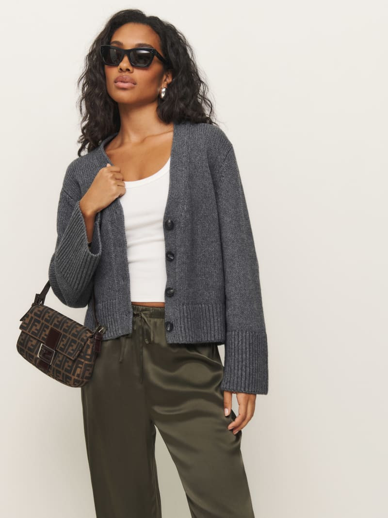 Nala Cotton Cashmere Cardigan | Reformation (Global)