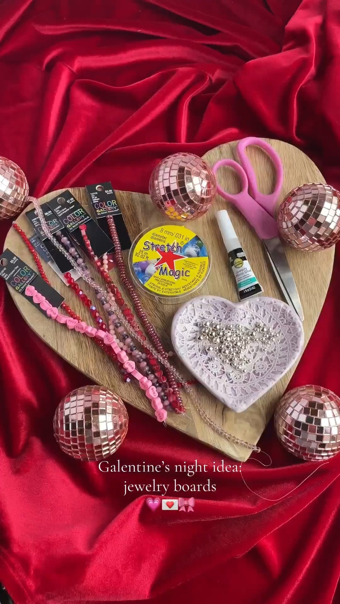 Galentine’s Day craft idea for the girls❤️ Making stretchy heart friendship bracelets! 

#LTKBeauty