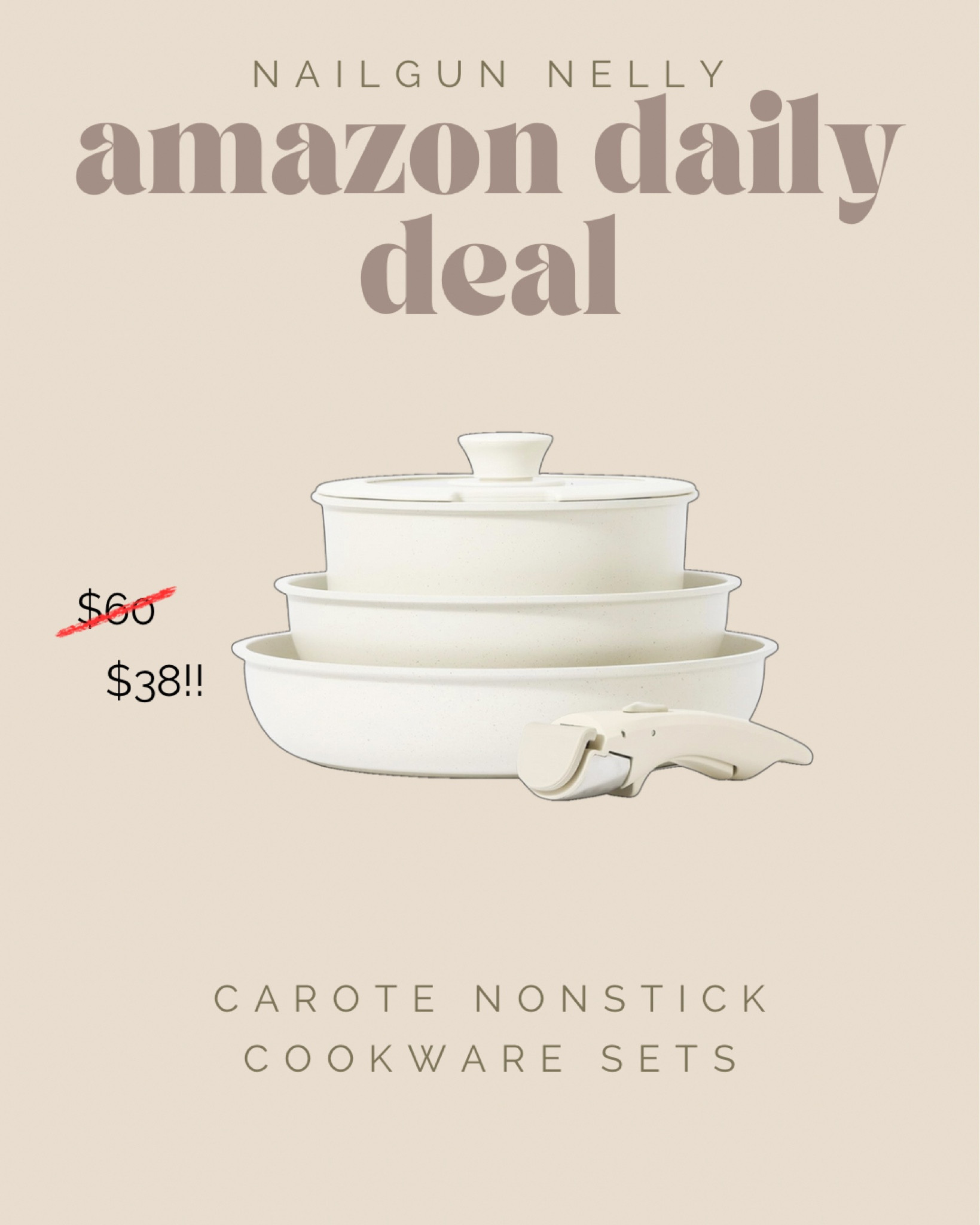 Amazon daily deal! Carote nonstick pans are so amazing! The detachable handle makes for easy and clutter-free storage. 


Amazon prime day finds, sale finds, kitchen finds, home finds 

#LTKFindsUnder50 #LTKxPrimeDay #LTKSaleAlert