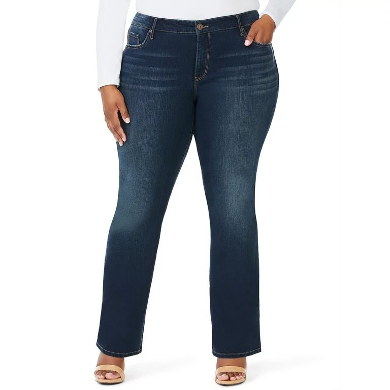 Sofia Jeans Women's Plus Size Marisol Curvy Bootcut Mid-Rise Jeans | Walmart (US)