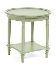 24x24x24 wooden round end table | TJ Maxx