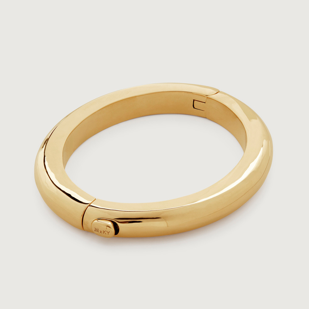 Gold Kate Young Bangle | Monica Vinader (Global)