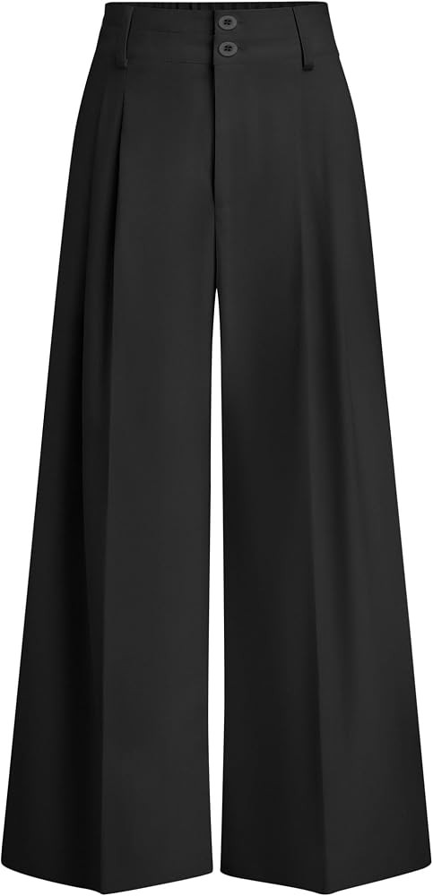 PRETTYGARDEN Women's High Waisted Wide Leg Dress Pants | Amazon (US)
