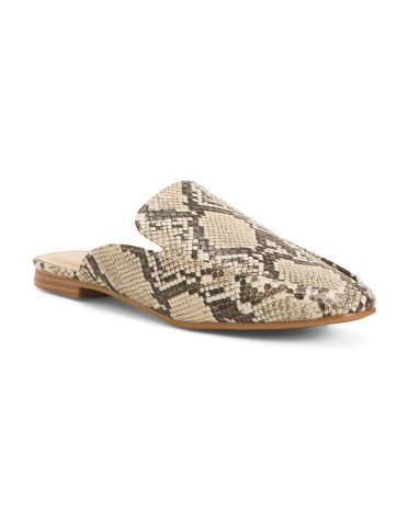 Raiza Snake Printed Mules for Women | Snakeskin | Marshalls