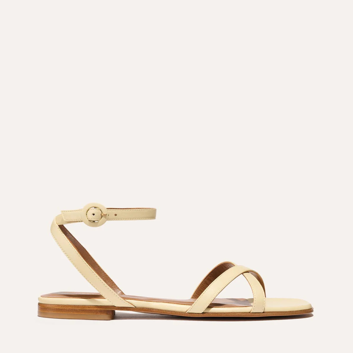 The Flat Sandal - Butter Nappa | Margaux