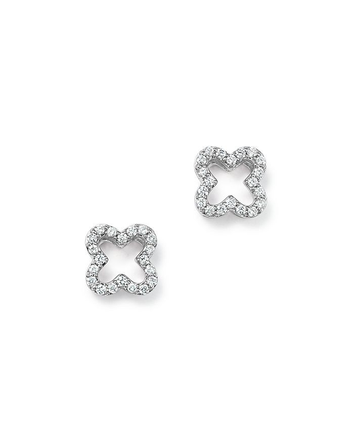 Diamond Clover Stud Earrings in 14K Yellow Gold, White Gold, or Rose Gold, 0.20 ct. t.w. - 100% E... | Bloomingdale's (US)