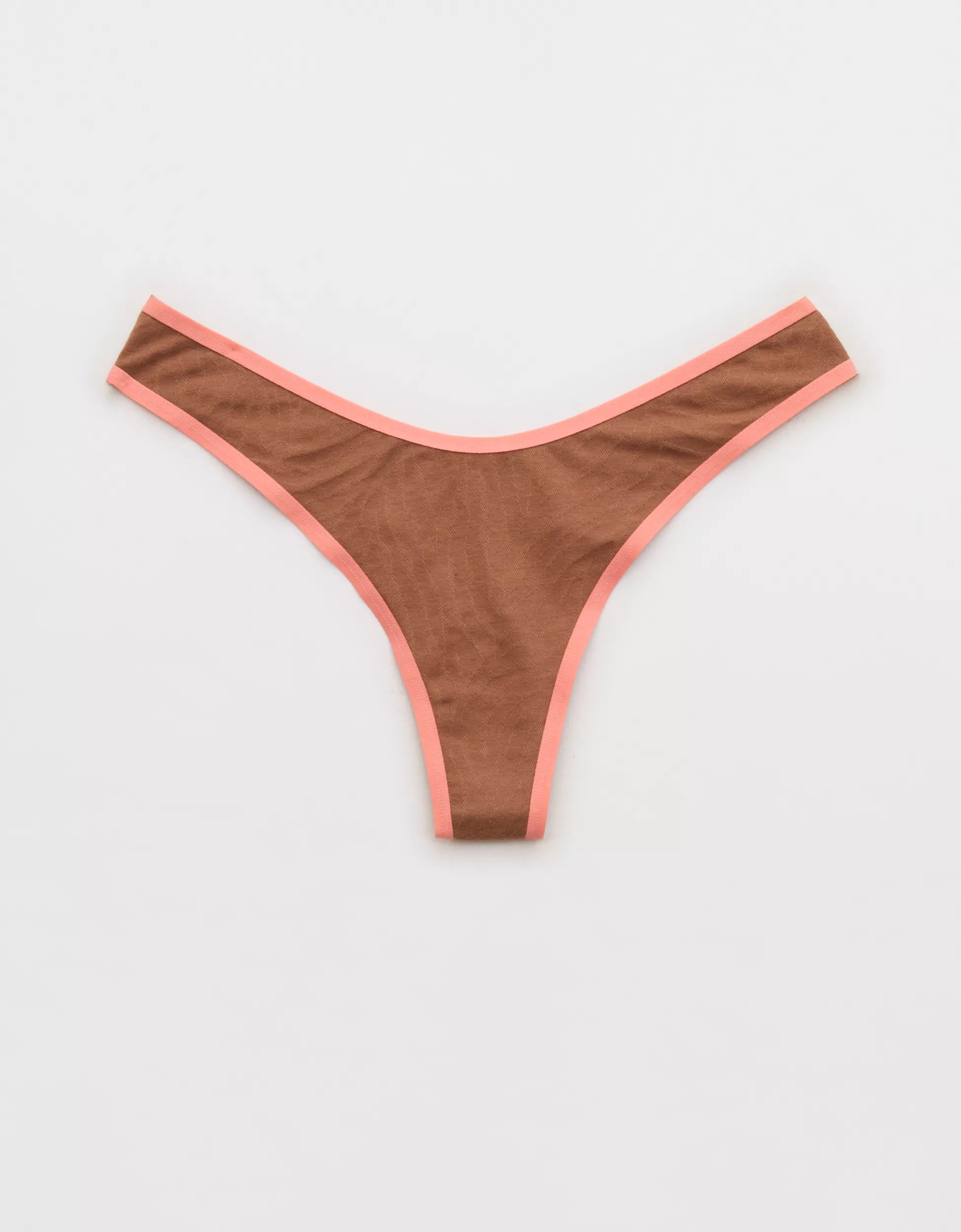 Superchill Cotton Zebra Jacquard Thong Underwear | Aerie