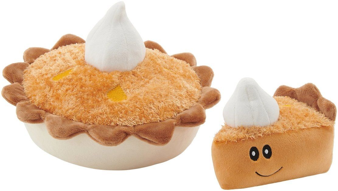 FRISCO Fall Grandma Sophie's Pumpkin Pie 2-in-1 Plush Squeaky Dog Toy - Chewy.com | Chewy.com