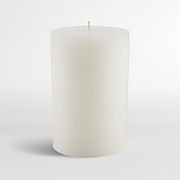 4"x6" White Pillar Candle + Reviews | Crate & Barrel | Crate & Barrel