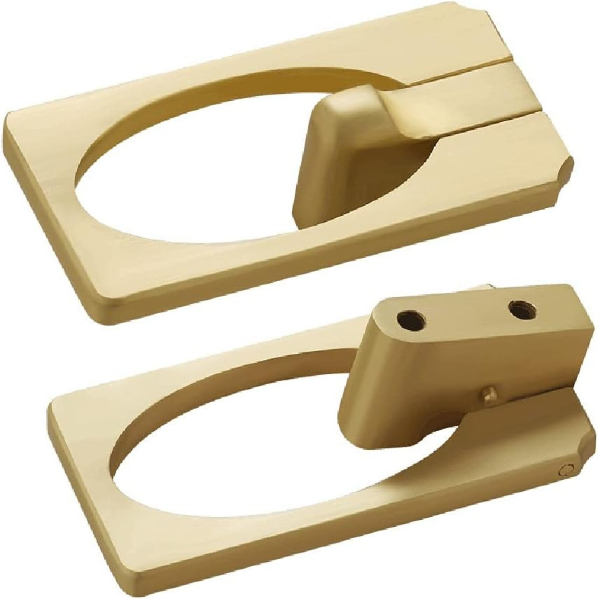 MILEVO Drawer Pull Handles,2pcs Antique Brass Kitchen Cabinet Pulls Drop Ring Pulls Dresser Pull ... | Amazon (US)