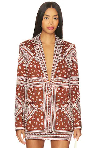 Amanda Uprichard Grady Blazer in Montana Print from Revolve.com | Revolve Clothing (Global)