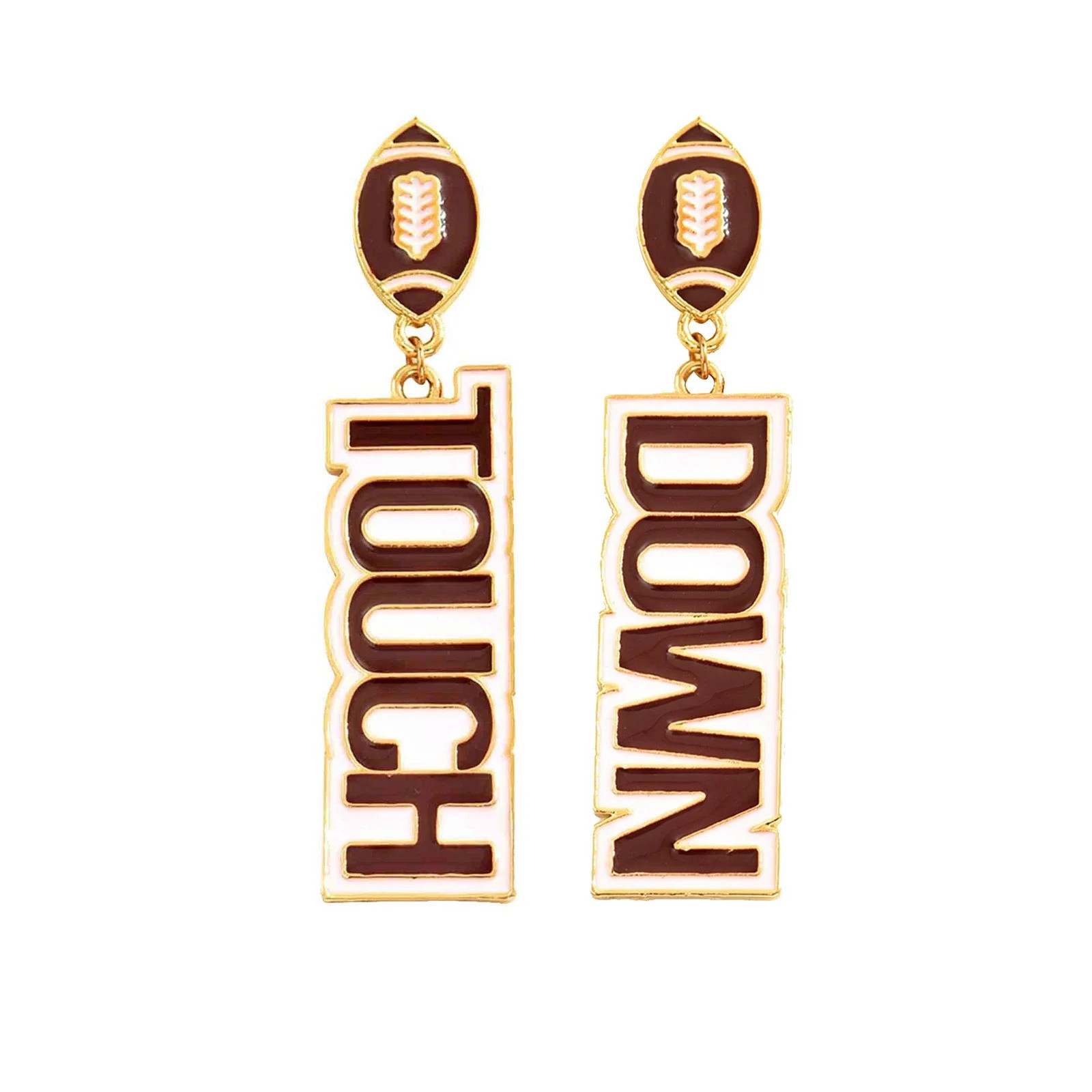 Football Earrings for Women  Game Day Down Earrings Statement Letter Touchdown Earrings Football ... | Walmart (US)