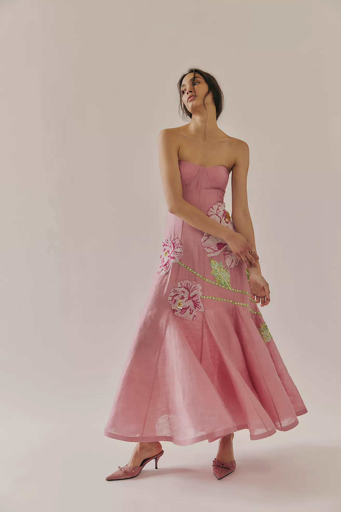 La Fuori Peony Petaleeza Corset Gown | Free People (Global - UK&FR Excluded)