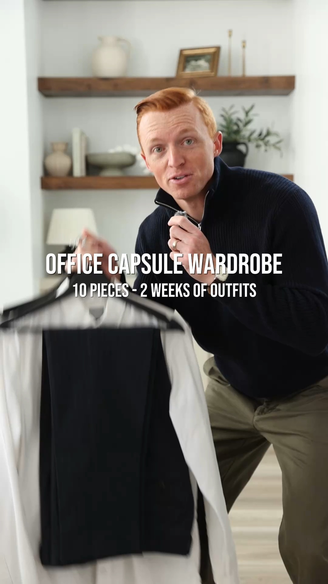 You don’t need a lot of clothes for the office, just a few good ones 👌 these 10 pieces will have you covered for more than 10 simple but stylish office outfits! #mensstyle
