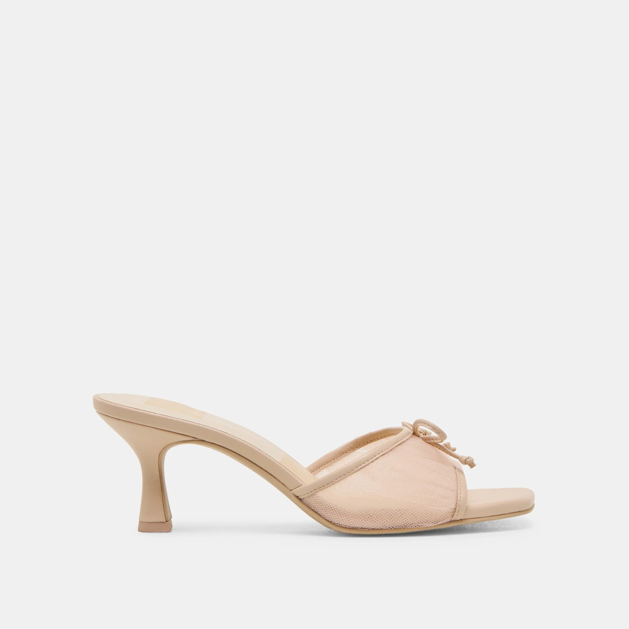 Galen Heels Praline Tulle | DolceVita.com