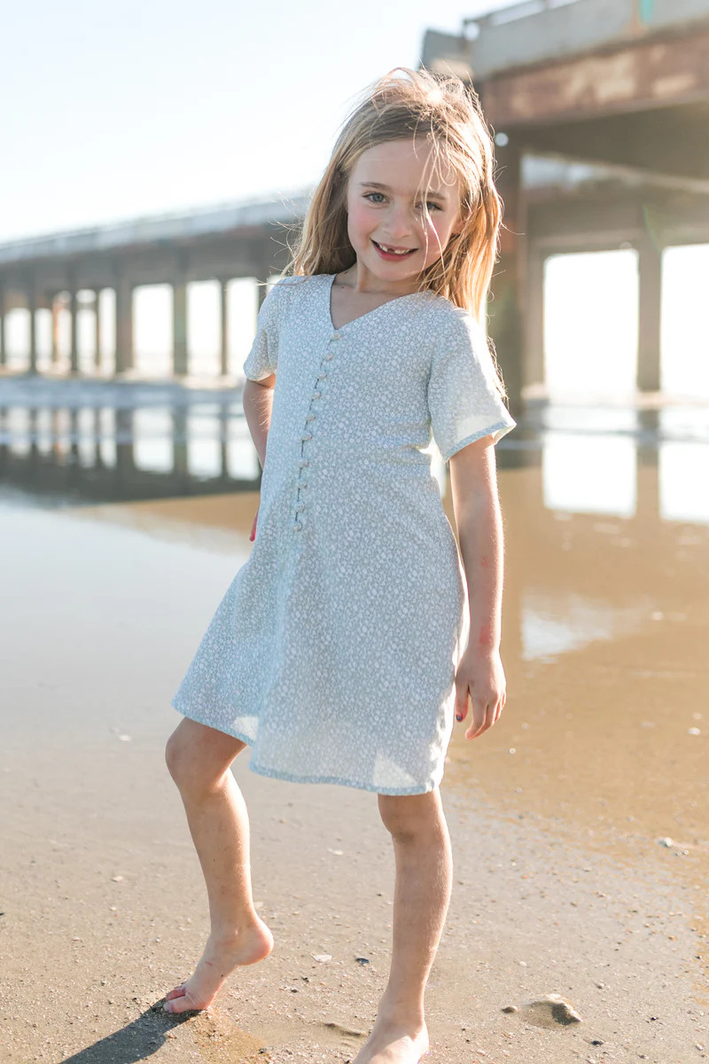 Mini Allie Floral Dress in Blue | Ivy City Co