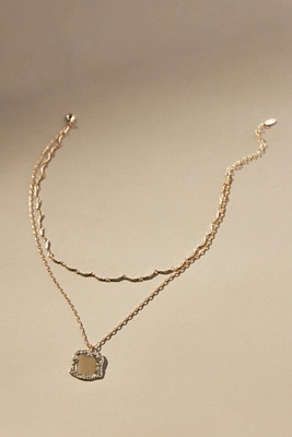 Square Coin Layered Necklace | Anthropologie (US)