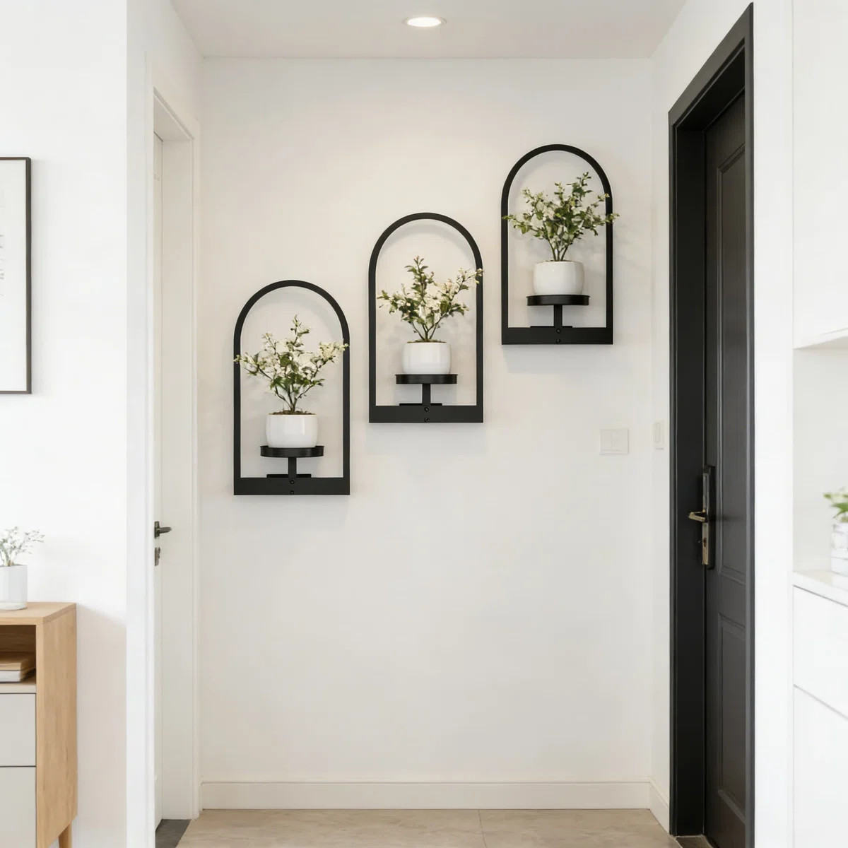 Vertical Wall Planter Set For Indoor And Outdoor Use, Modern Hanging Plant Holder Frame For Succu... | Wayfair North America