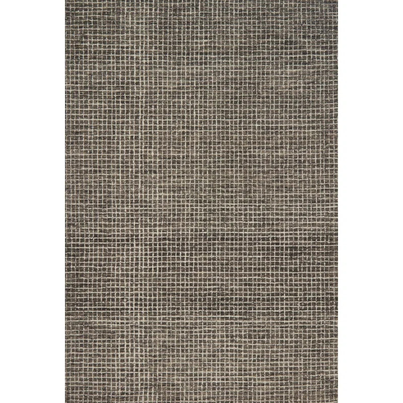 Bourque Handmade Looped/Hooked Charcoal Rug | Wayfair North America