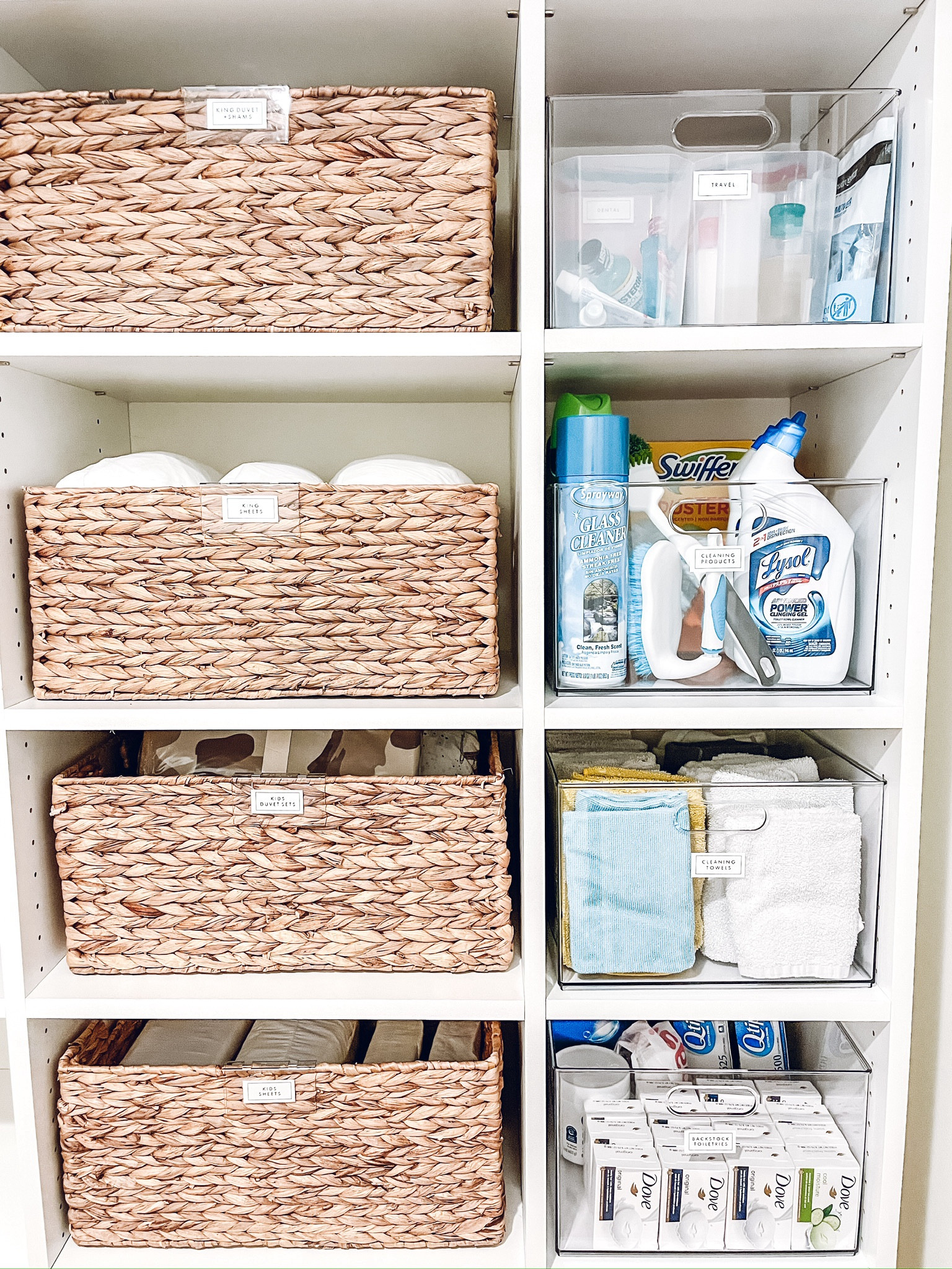 Linen + Cleaning Closet