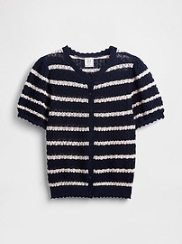 Gap × DÔEN Linen-Blend Pointelle Cardigan | Gap (US)