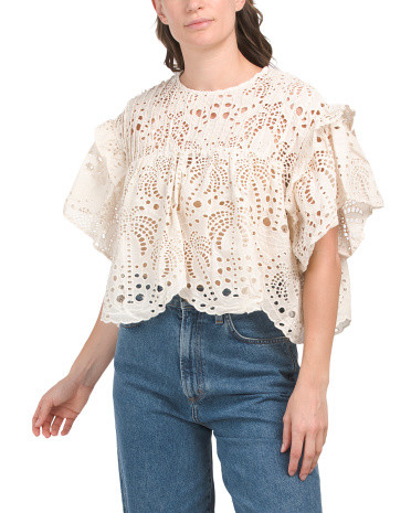 Palm Tree Richilier Blouse | TJ Maxx