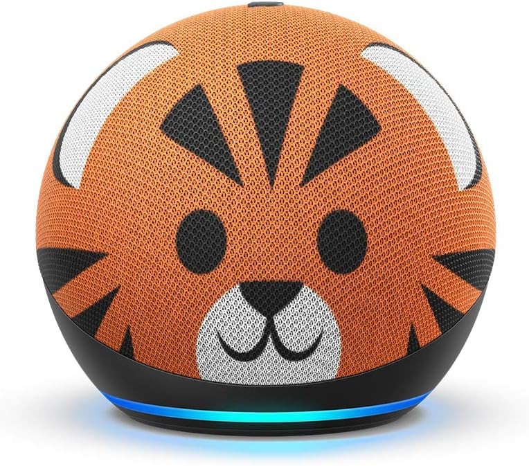 Echo Dot (4th Gen) Kids | Designed for kids, with parental controls | Tiger | Amazon (US)