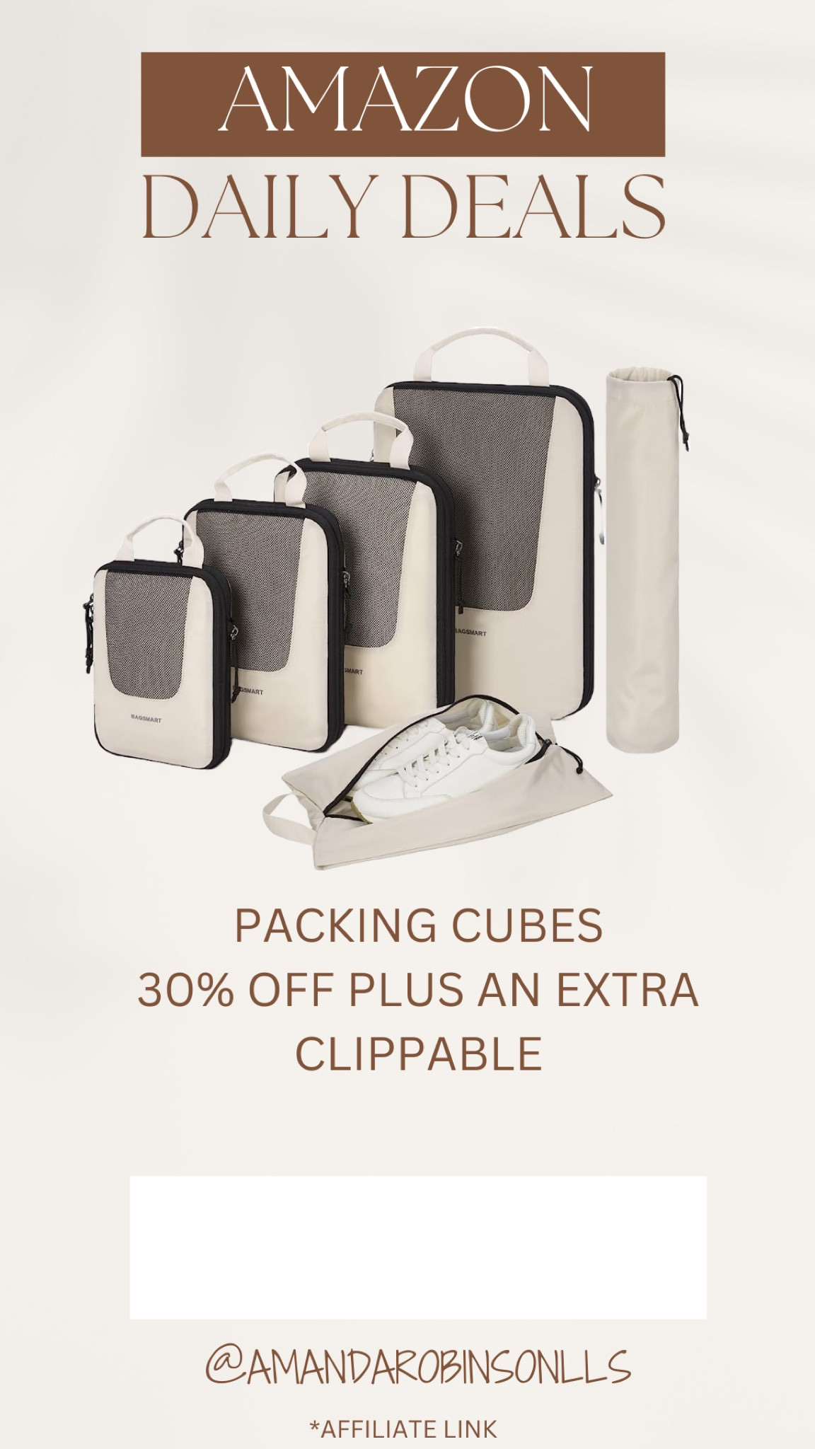 Amazon Daily Deals
Packing cubes 

#LTKtravel #LTKsalealert