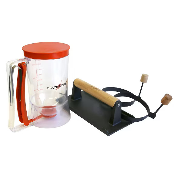4-Piece Blackstone Breakfast Kit with Pancake Dispenser/Bacon Press/Egg/Pancake Rings | Target